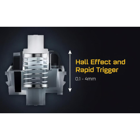Endgame KB65HE Hall Effect Žaidimų Klaviatūra Juoda