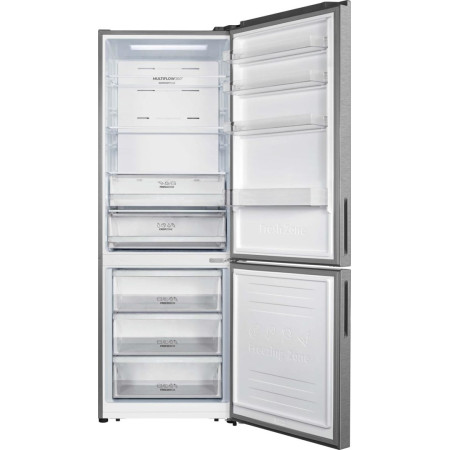 Gorenje NRK720EAXL4 šaldytuvas-šaldiklis, 495 L, pilka