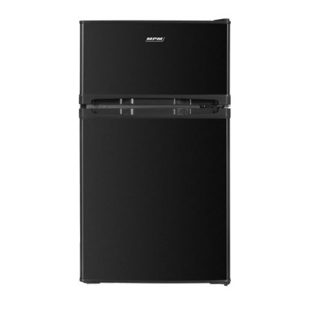 MPM MPM-87-CZ-15 juodas šaldytuvas su šaldikliu