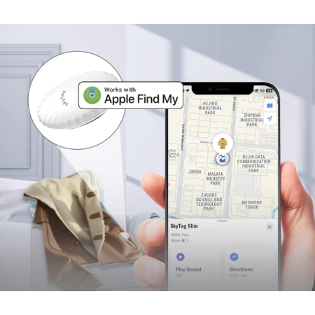 Location Finder SkyTag Slim 2 vnt. rinkinys (iOS) juodas, baltas