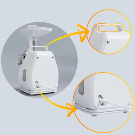 Smulkintuvas su smulkintuvu SMAPP 490.81 2200 W Baltas