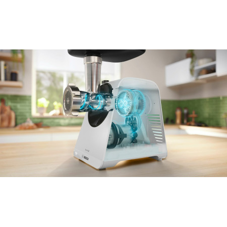 Bosch Serie 4 MFWS420W Mėsmalė 1900 W Balta, Juoda