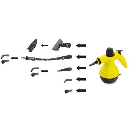 Esperanza EHS001 garų valiklis 0,35L juodas, geltonas 900W