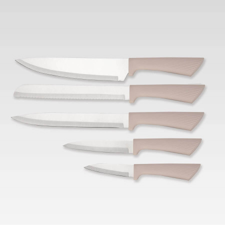 Maestro MR-1413 peilių rinkinys (MR-1413-BEIGE), rusvai gelsvas