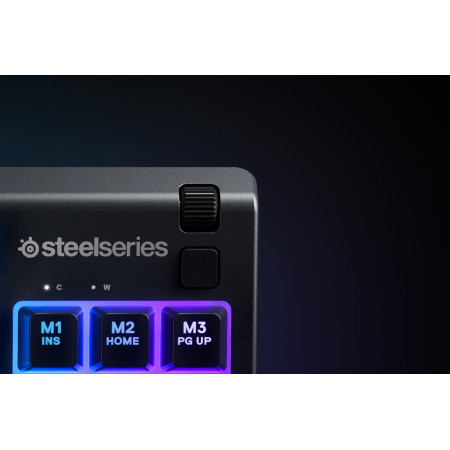 SteelSeries Apex 3 TKL Juoda Membraninė Žaidimų Klaviatūra