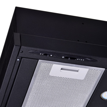 Akpo WK-7 Light Eco 50 Spintelės Gaubtas Juodas