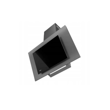 AKPO WK-4 NERO 2.0 60 pilkas/juodas stiklas linijinis LED gaubtas