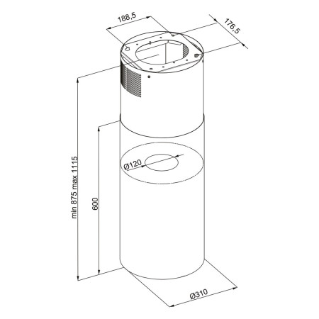 MAAN Elba PB 31 juodas gaubtas