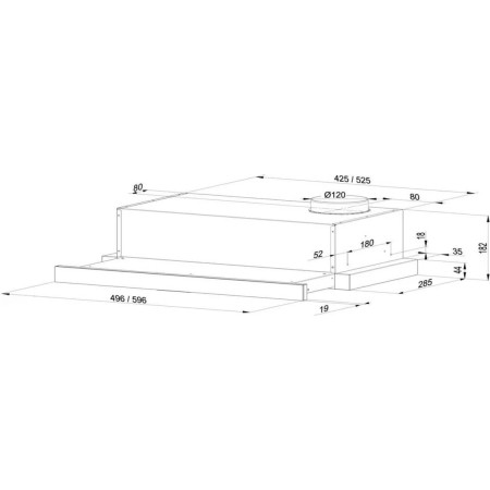 MAAN Teleskopinis Gaubtas Corona 2 G 50 Juoda