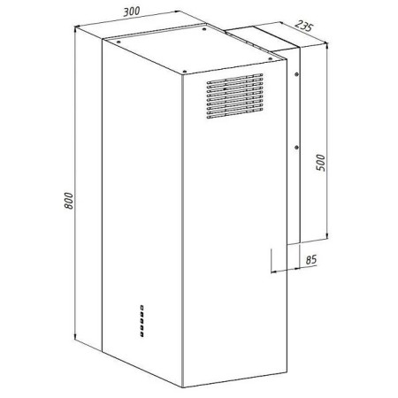 Okap AKPO WK-4 BALMERA WL SLIM CZARNY MAT T450 M3