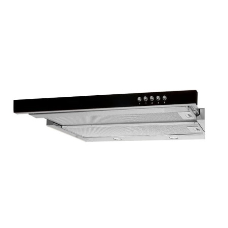 Akpo WK-7 Light Glass 50 Spintelės gaubtas Inox, juoda