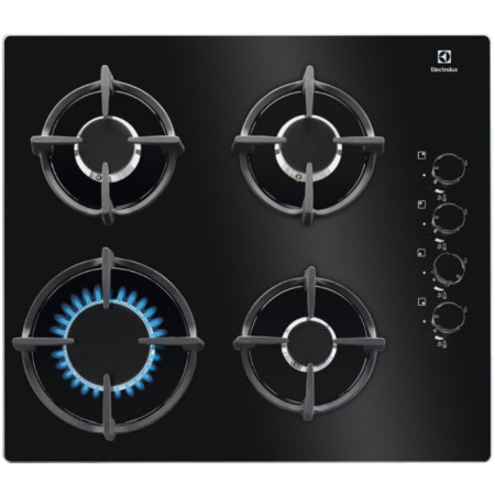 Electrolux EGG6407K Įmontuojama Dujinė Viryklė Juoda 59 cm