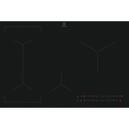 Electrolux EIV83443CT juoda indukcinė viryklė 78 cm