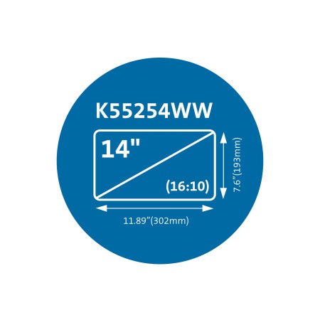 Kensington ekrano privatumo filtras 35,6 cm (14")