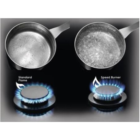 Electrolux EGS6436RK Juoda Įmontuota Dujinė Viryklė