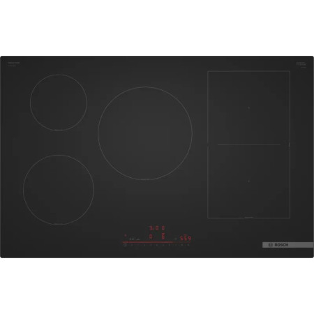 Bosch Serie 6 PVW81CHB1E Juoda Įmontuojama 80 cm Indukcinė viryklė