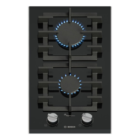 Bosch Serie 8 PRB3A6I40 Juoda Įmontuojama 30 cm Dujinė viryklė