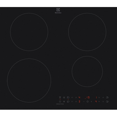 Electrolux EIT60433CT Juoda Įmontuota Indukcinė Viryklė 4 zonos