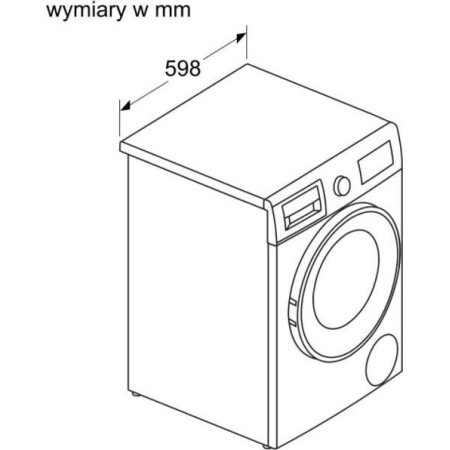 BOSCH WNA13401PL skalbimo mašina-džiovyklė