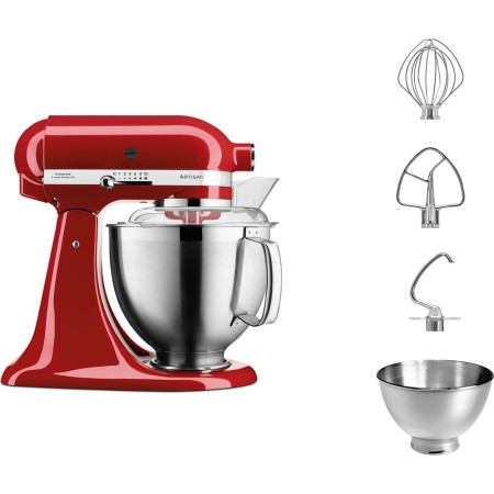 KitchenAid Artisan 5KSM185PS Virtuvinis kombainas Raudonas