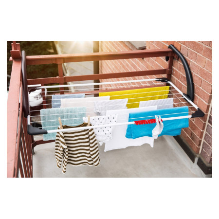 Vileda Sunset Pritaisomas prie sienos stelažas Balta