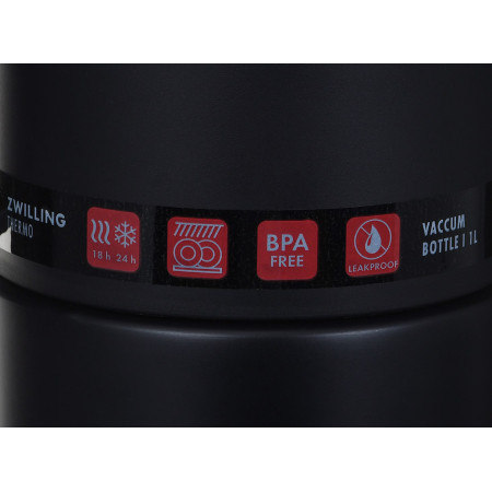 ZWILLING Terminis ąsotis su puodeliu 1L, Juodas