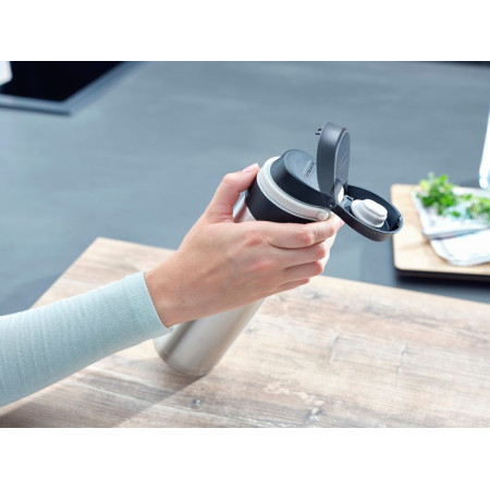 Leifheit Kelioninis puodelis 600 ml, Sidabrinis