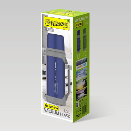 Maestro Termosas 1,5 L, Mėlynas/Pilkas