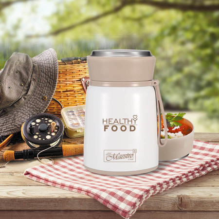 Vakarienės termosas Maestro MR-1646-53, 530 ml, baltas