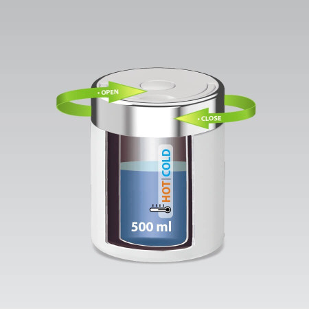 Maisto termosas Maestro MR-1649-50, 0,5 L, baltas