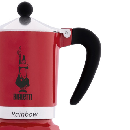 BIALETTI RAINBOW 1TZ 60 ml Raudonas kavos aparatas