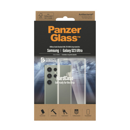PanzerGlass ® Permatomas HardCase dėklas Samsung Galaxy S23 Ultra