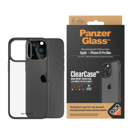 PanzerGlass ® Permatomas ClearCase dėklas iPhone 15 Pro Max