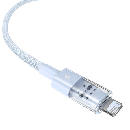 Baseus Gem USB ir IP 2,4A greitojo įkrovimo kabelis 1 m mėlyna