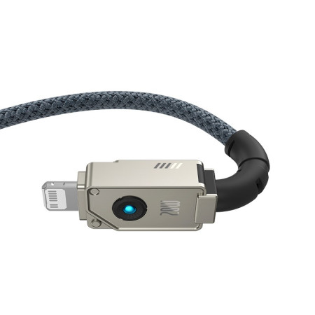 Baseus Unbreakable USB C ir iP kabelis 2 m 20 W Juodas