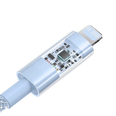 Baseus Gem USB-C ir iP greitojo įkrovimo kabelis 2 m 20 W Mėlyna