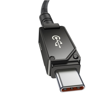 Baseus Unbreakable USB C ir iP kabelis 2 m 20 W Juodas