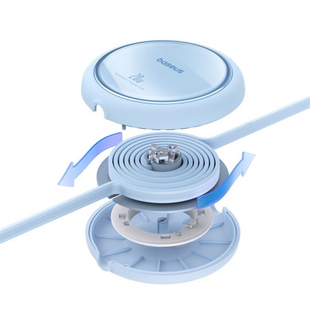 Baseus Free2Pull - 20 W USB-C į Lightning ištraukiamas kabelis, 1 m (mėlynas)