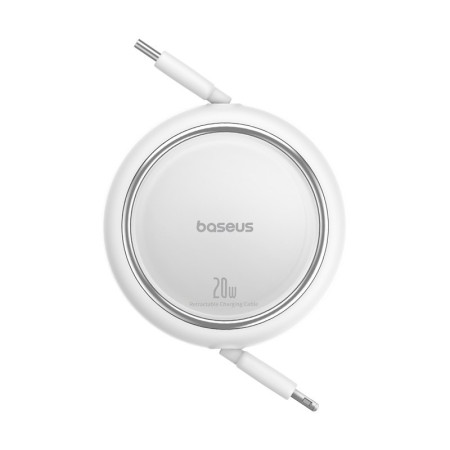 Baseus Free2Pull - 20 W USB-C į Lightning ištraukiamas kabelis, 1 m (baltas)