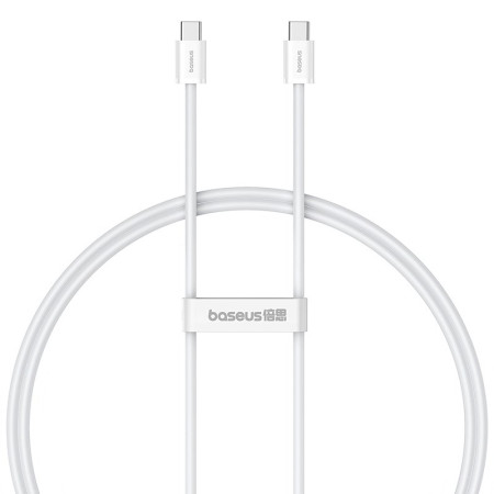 Baseus Superior Duomenų perdavimo kabelis USB C į USB C 1 m 30 W balta