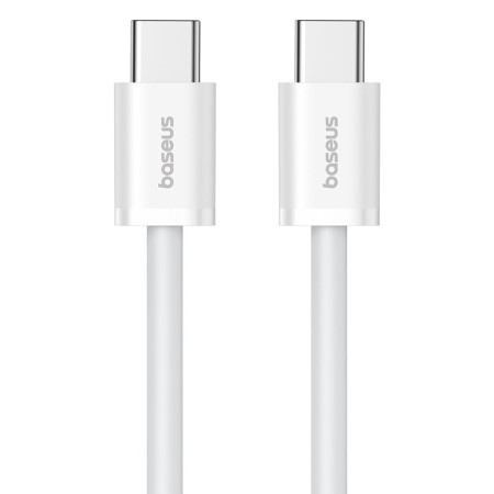 Baseus Superior Duomenų perdavimo kabelis USB C į USB C 1 m 30 W balta