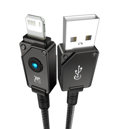 Baseus Unbreakable USB A-IP laidas 1 m 5V-2,4A juodas