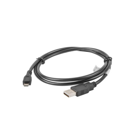 Lanberg USB kabelis 1 m Micro-USB B USB A Juoda