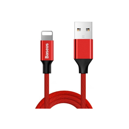 Baseus Yiven Lightning - USB-A kabelis 180 cm Raudona