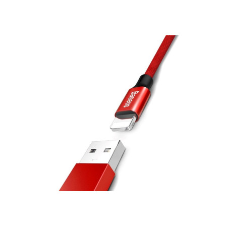 Baseus Yiven Lightning - USB-A kabelis 180 cm Raudona