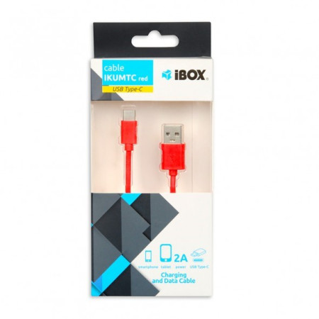 I-BOX USB 2.0 C Tipo Kabelis 1 m Raudonas