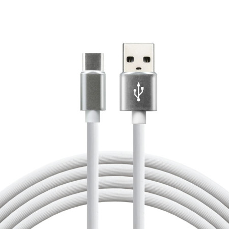 everActive USB-C Kabelis 1 m Baltas Silikoninis
