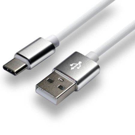 everActive USB-C Kabelis 1 m Baltas Silikoninis