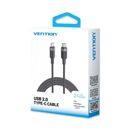 Vention USB-C į C 2.0 1 m kabelis