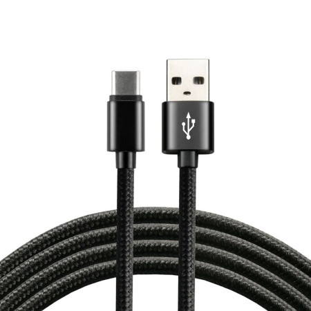 everActive USB-C kabelis 1 m Juodas, pintas